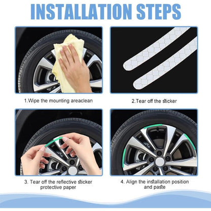 Waterproof Reflective Rim Stickers