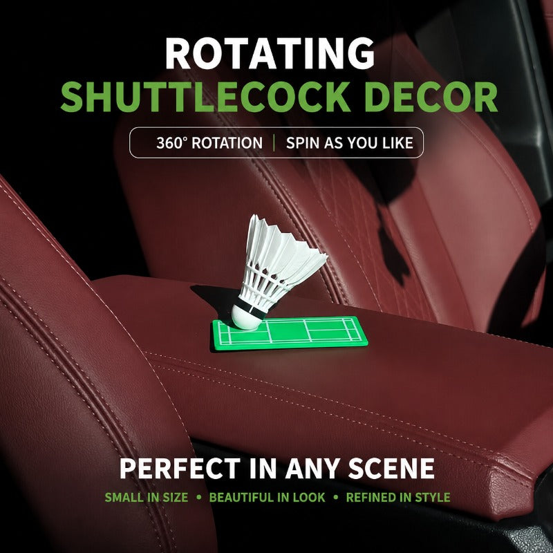 Rotating Dashboard Badminton Decor