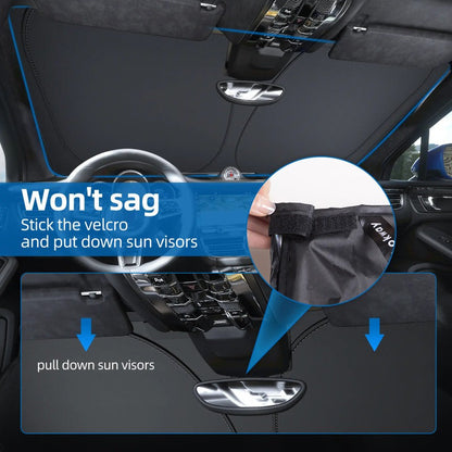 Iridescent Reflective Windshield Sunshade