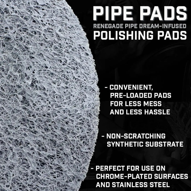 Pre-Saturated Chrome Polishing Pads