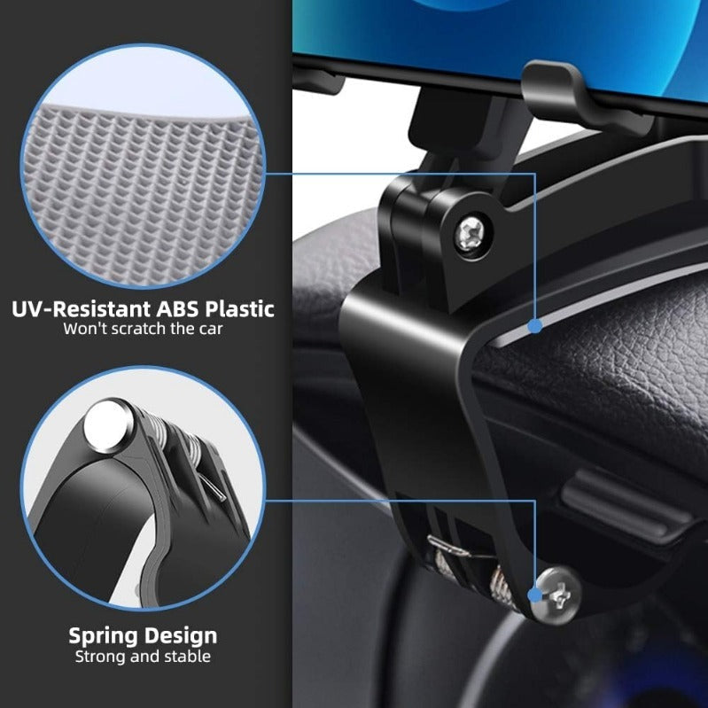360 Degree Rotation Dashboard Clip Mount