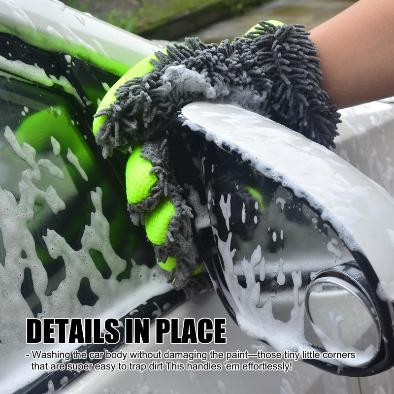 Scratch-Free 5-Finger Wash Mitt