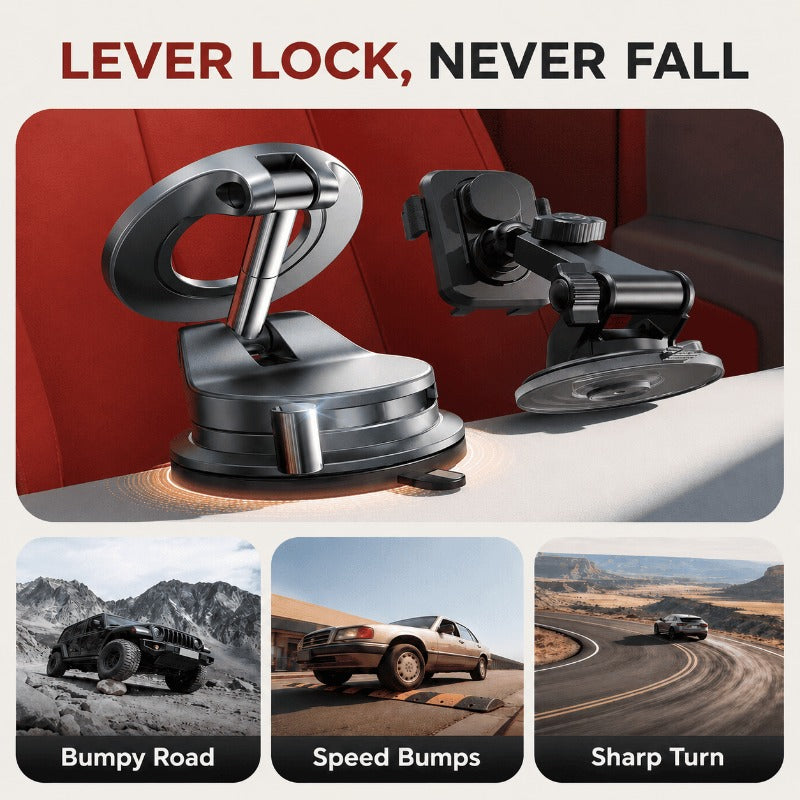 Vacuum Lock Magnetic Car Mount