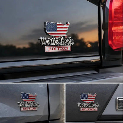 Patriot Flag Edition Car Emblem Badge