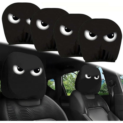 Playful Cartoon Headrest Cover