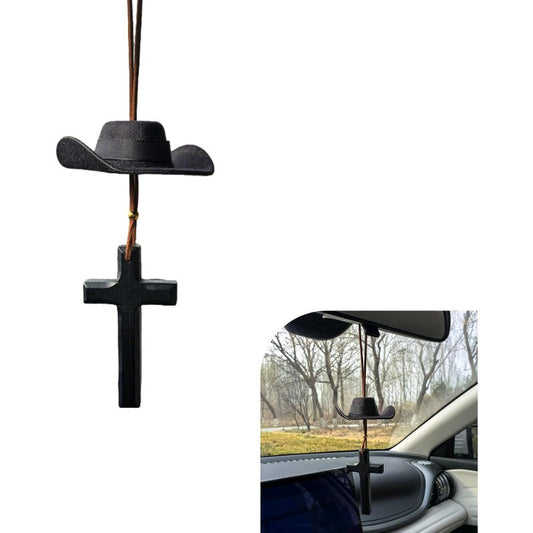 Cowboy Hat Cross Pendant