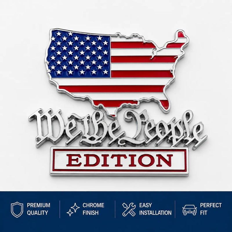Patriot Flag Edition Car Emblem Badge