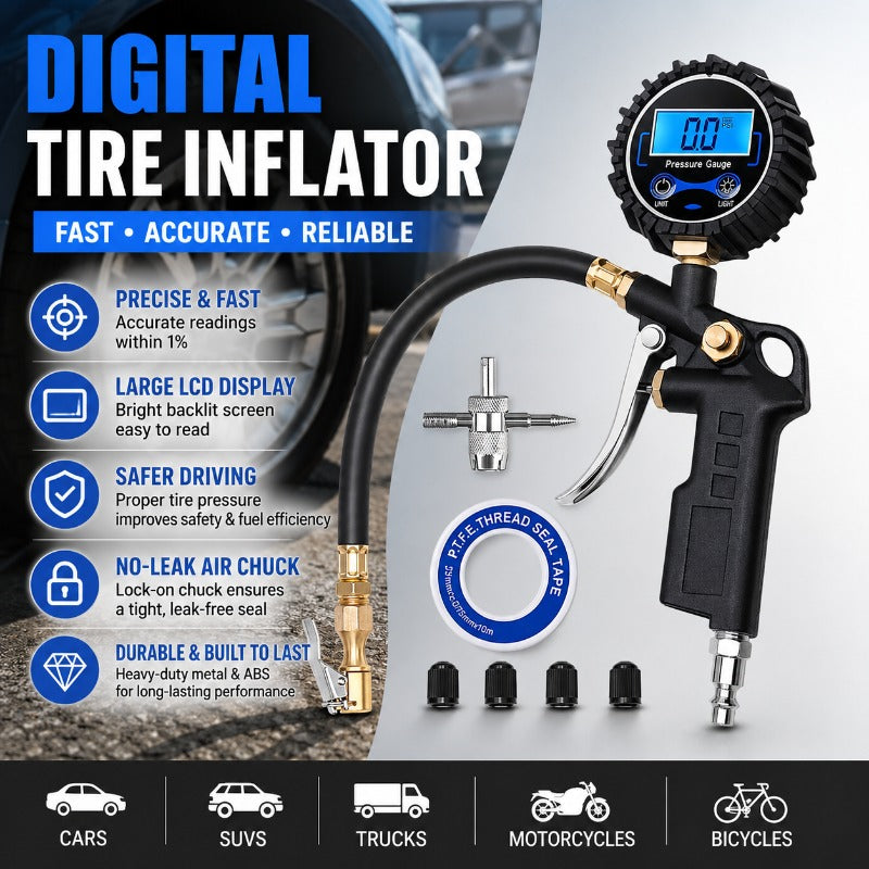 Precision Digital Tire Inflator