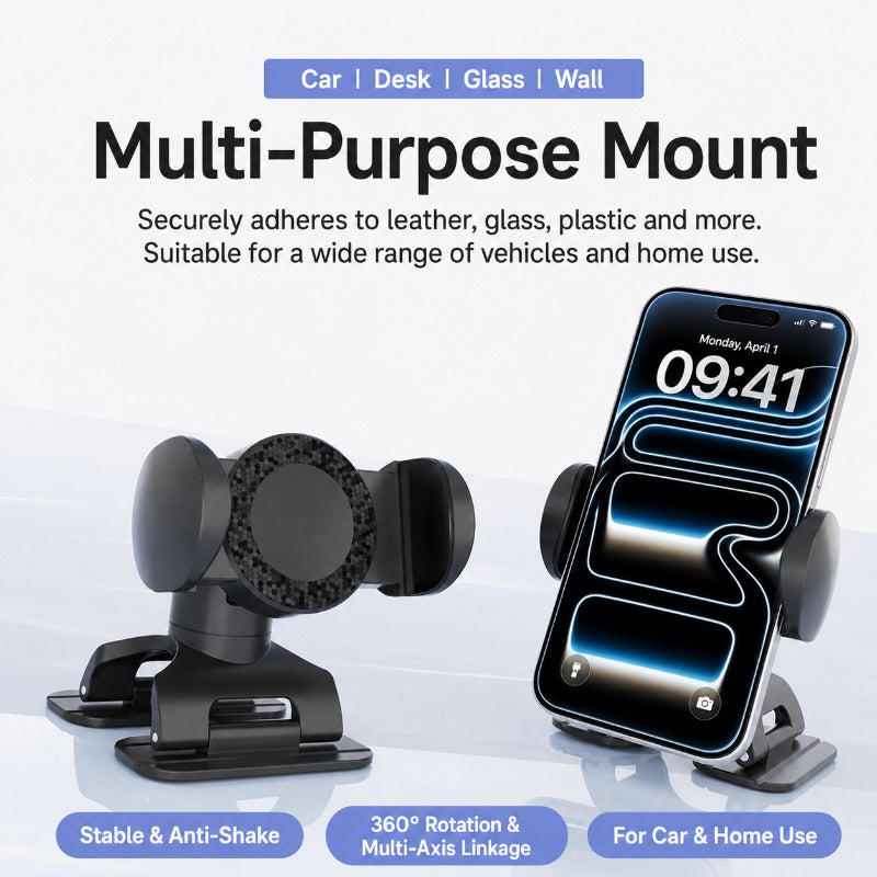 Rotating Multi-Surface Phone Mount