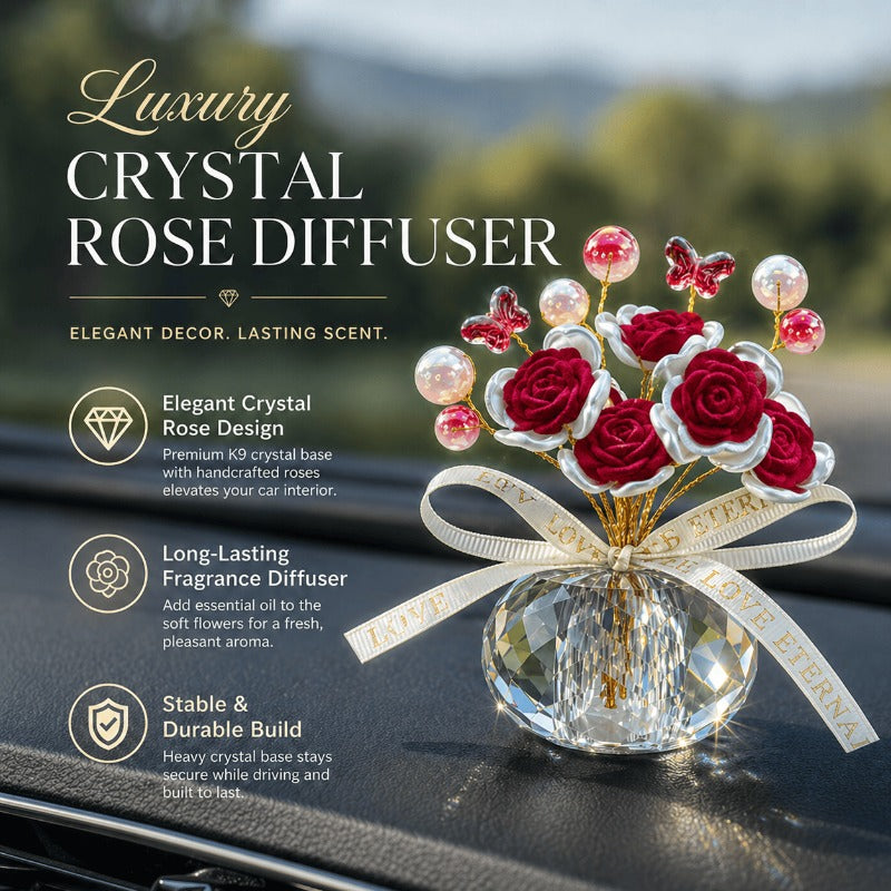 Elegant Rose Dashboard Ornament