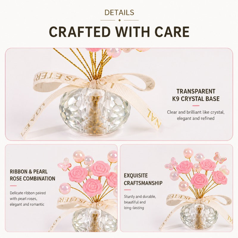 Elegant Rose Dashboard Ornament