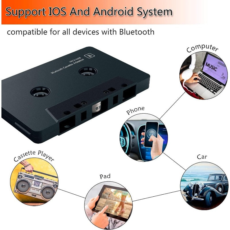 Wireless Bluetooth Cassette Adapter