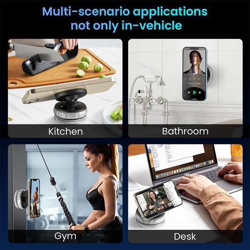 Magnetic Vacuum Phone Mount