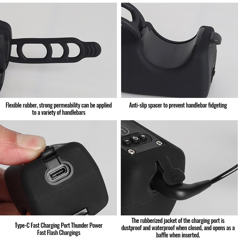 WOYUOSN Bike Electronic Horn with Large Range Floodlight