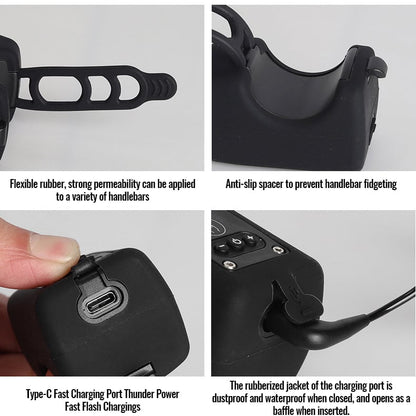 WOYUOSN Bike Electronic Horn with Large Range Floodlight