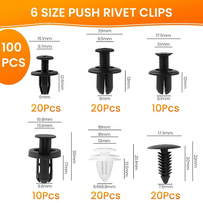 Heavy Duty Nylon Retainer Clips