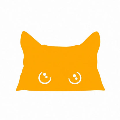 Playful Peeking Cat Decal