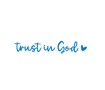“Trust in God” Rear-View Mirror Decal