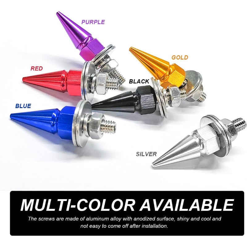 Spike Aluminum License Bolts