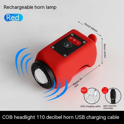 WOYUOSN Bike Electronic Horn with Large Range Floodlight