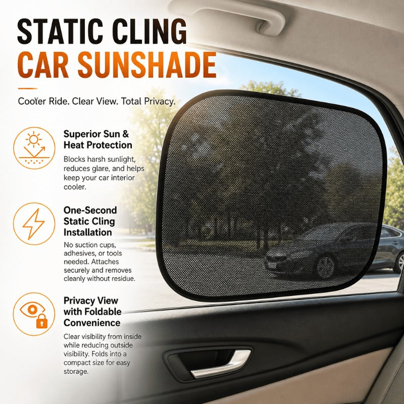 Static Cling Car Sunshade