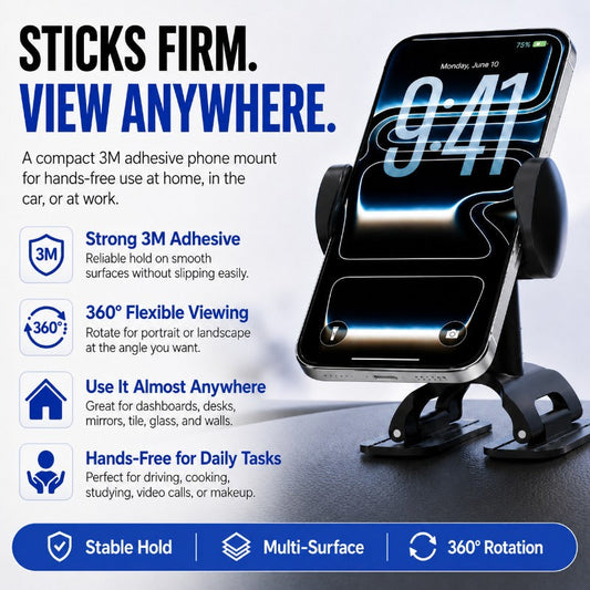 Rotating Multi-Surface Phone Mount