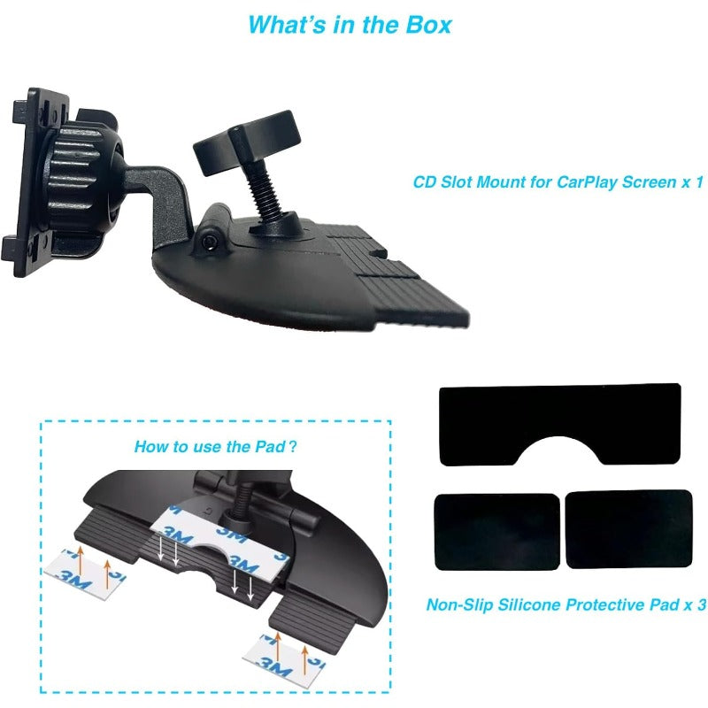 Shockproof CD Slot Screen Mount