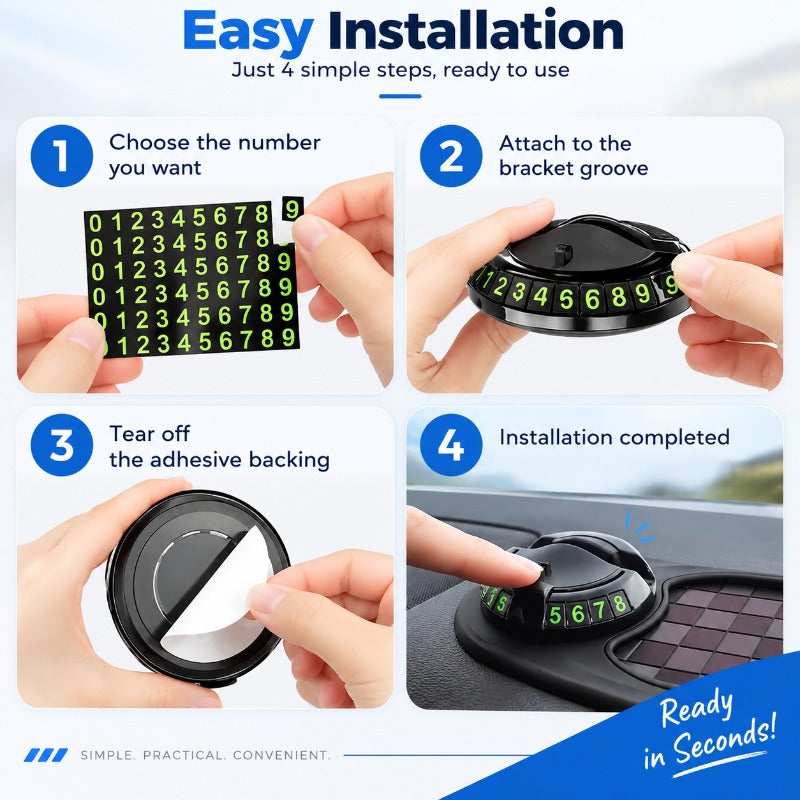 Woyuosn Multifunction Car Mat with Phone Holder Hidden Number Plate