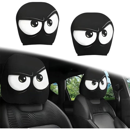 Playful Cartoon Headrest Cover