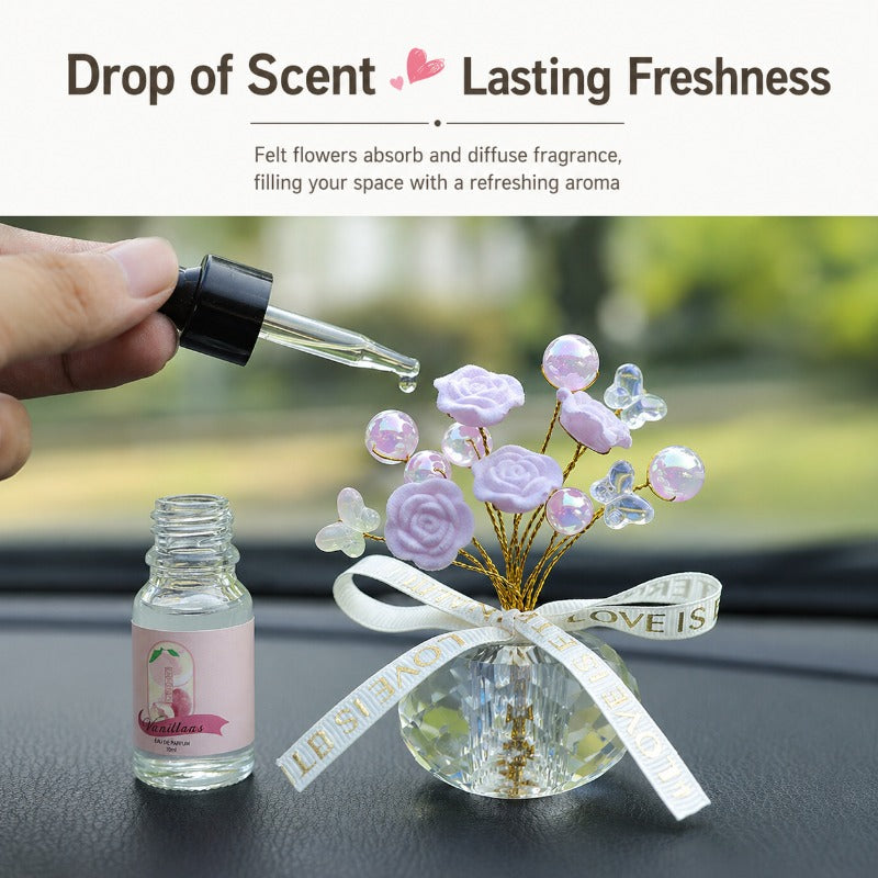 Elegant Rose Dashboard Ornament