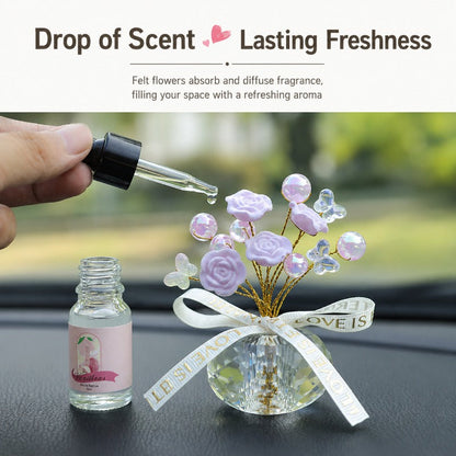 Elegant Rose Dashboard Ornament