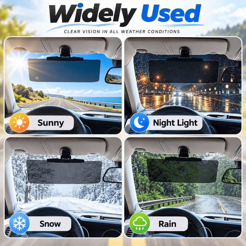 Car Sun Visor With Polarized Glare Protection