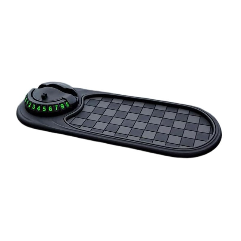 Woyuosn Multifunction Car Mat with Phone Holder Hidden Number Plate