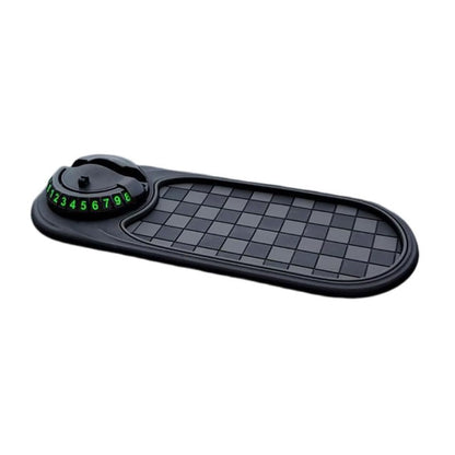 Woyuosn Multifunction Car Mat with Phone Holder Hidden Number Plate