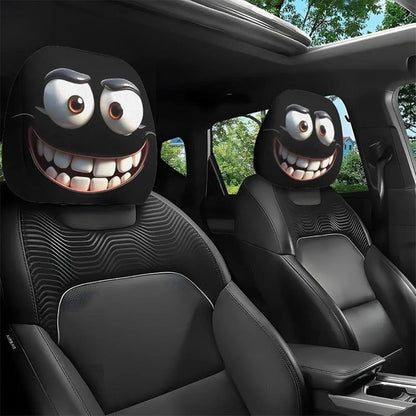 Playful Cartoon Headrest Cover