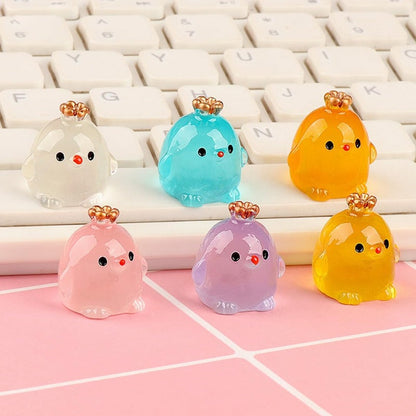 Luminous Resin Crown Chickens