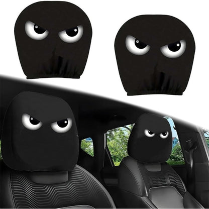 Playful Cartoon Headrest Cover