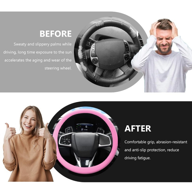 Soft Silicone Steering Wheel Cover