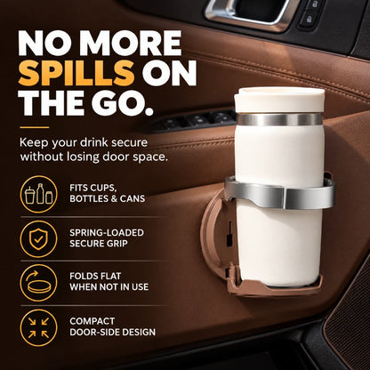 Foldable Car Door Cup Holder