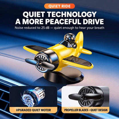 Solar Powered Airplane Ornament