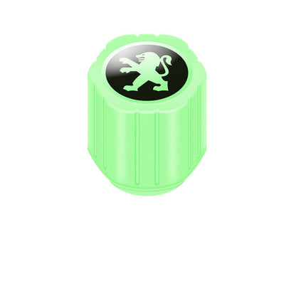 20-Pack Neon Green Glow Tire Valve Caps – No Battery Needed, Universal Fit