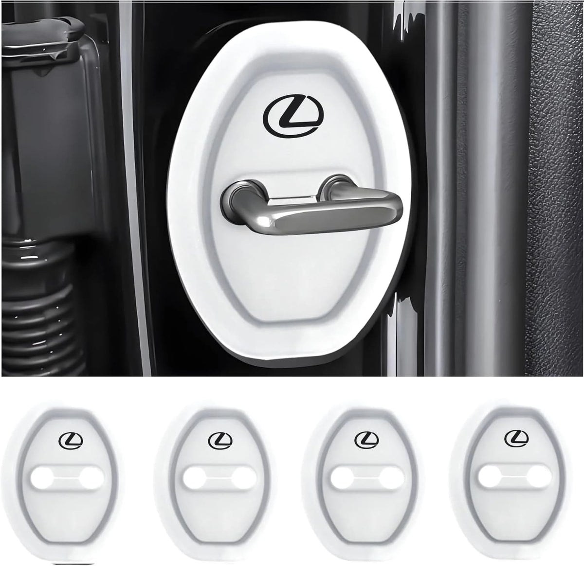 Eptchn Universal Silicone Car Door Covers Protector (4 PACK)