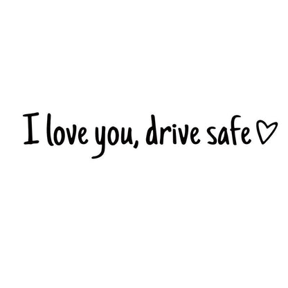 Rearview Mirror Vinyl Decal Reminder