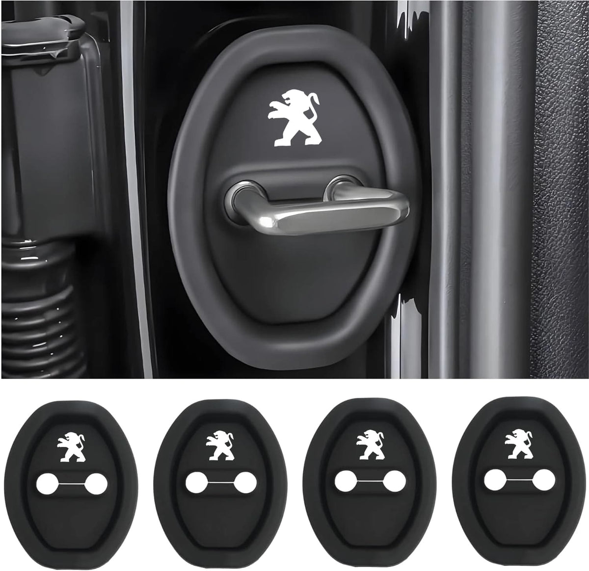 Eptchn Universal Silicone Car Door Covers Protector (4 PACK)