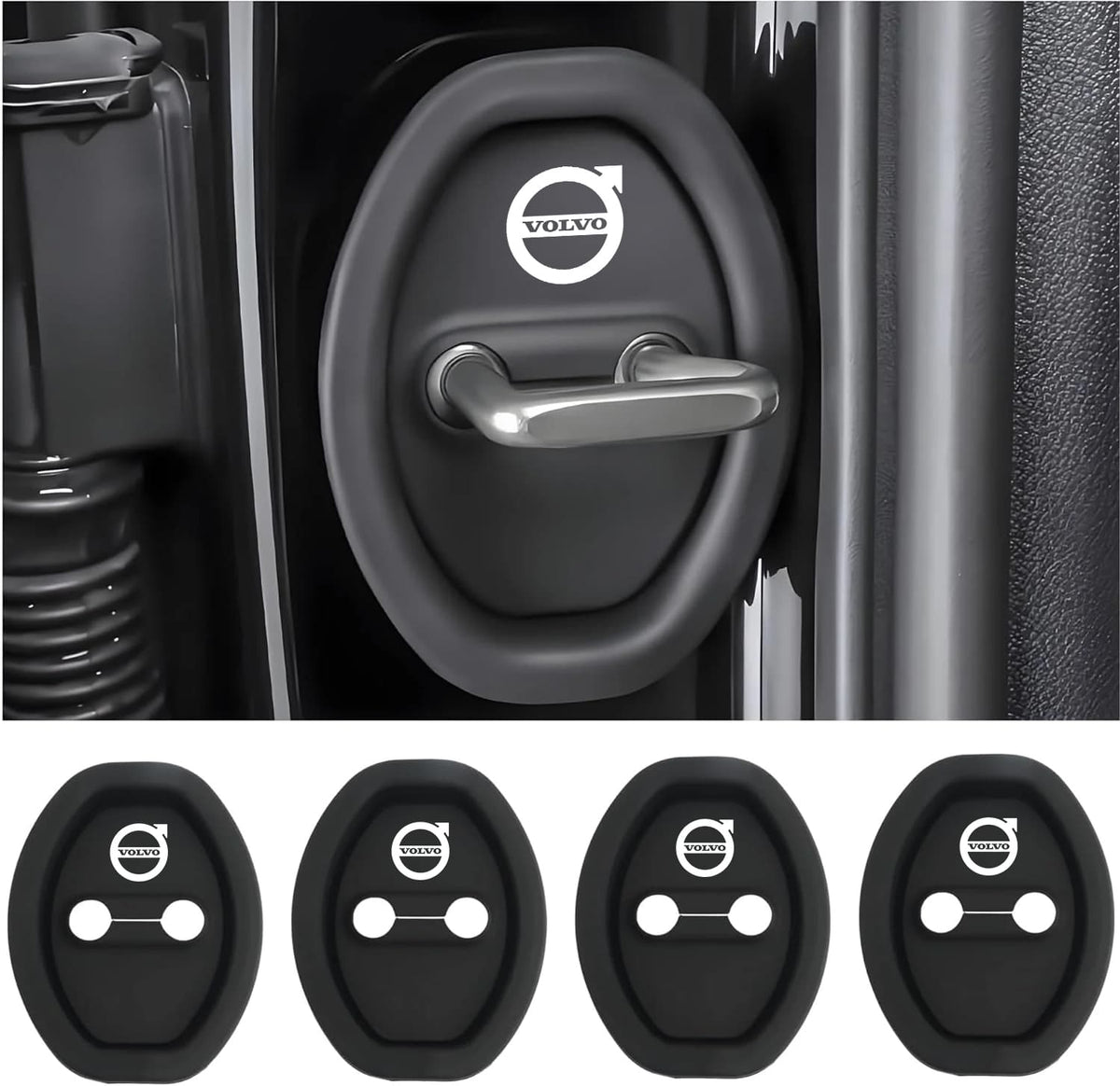 Eptchn Universal Silicone Car Door Covers Protector (4 PACK)