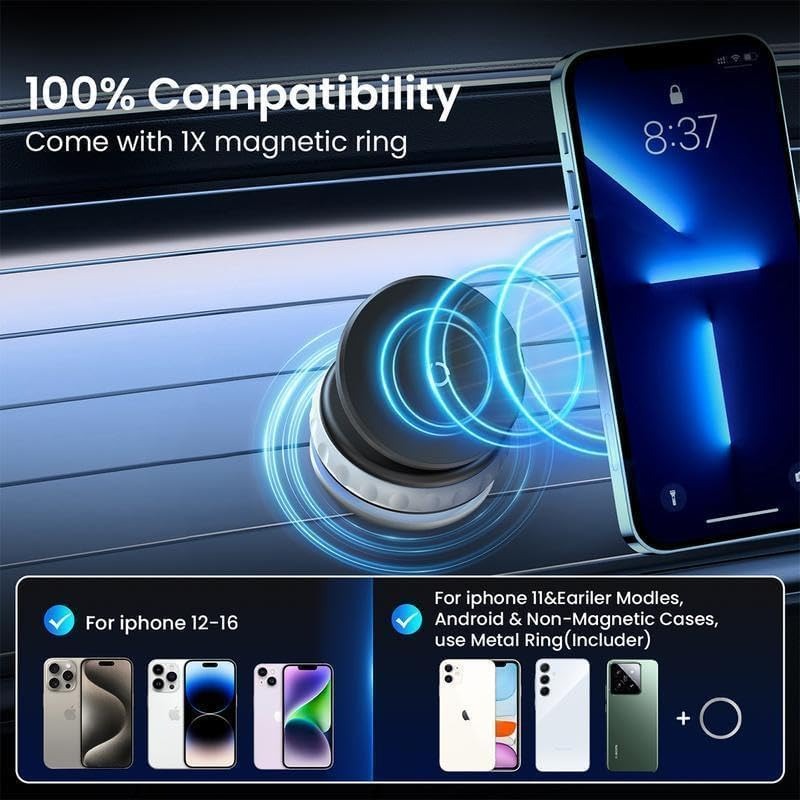 Magnetic Vacuum Phone Mount