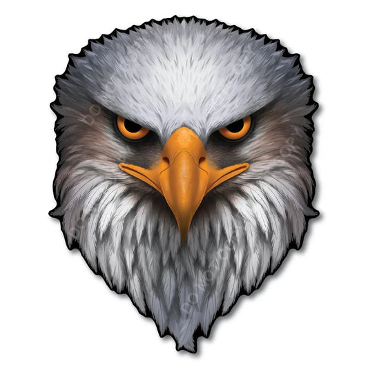 Reflective Eyes Eagle Decal