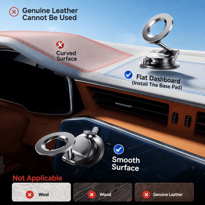 Vacuum Lock Magnetic Car Mount