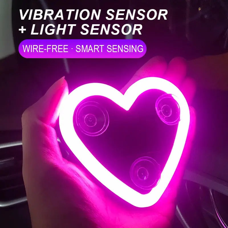 Solar Heart Car Ambient Light