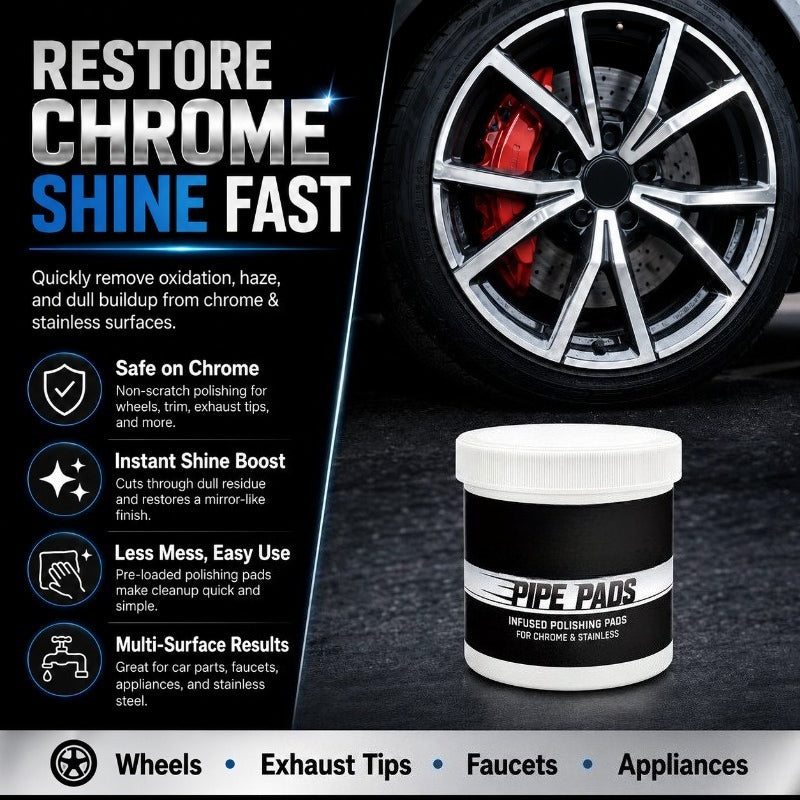 Pre-Saturated Chrome Polishing Pads